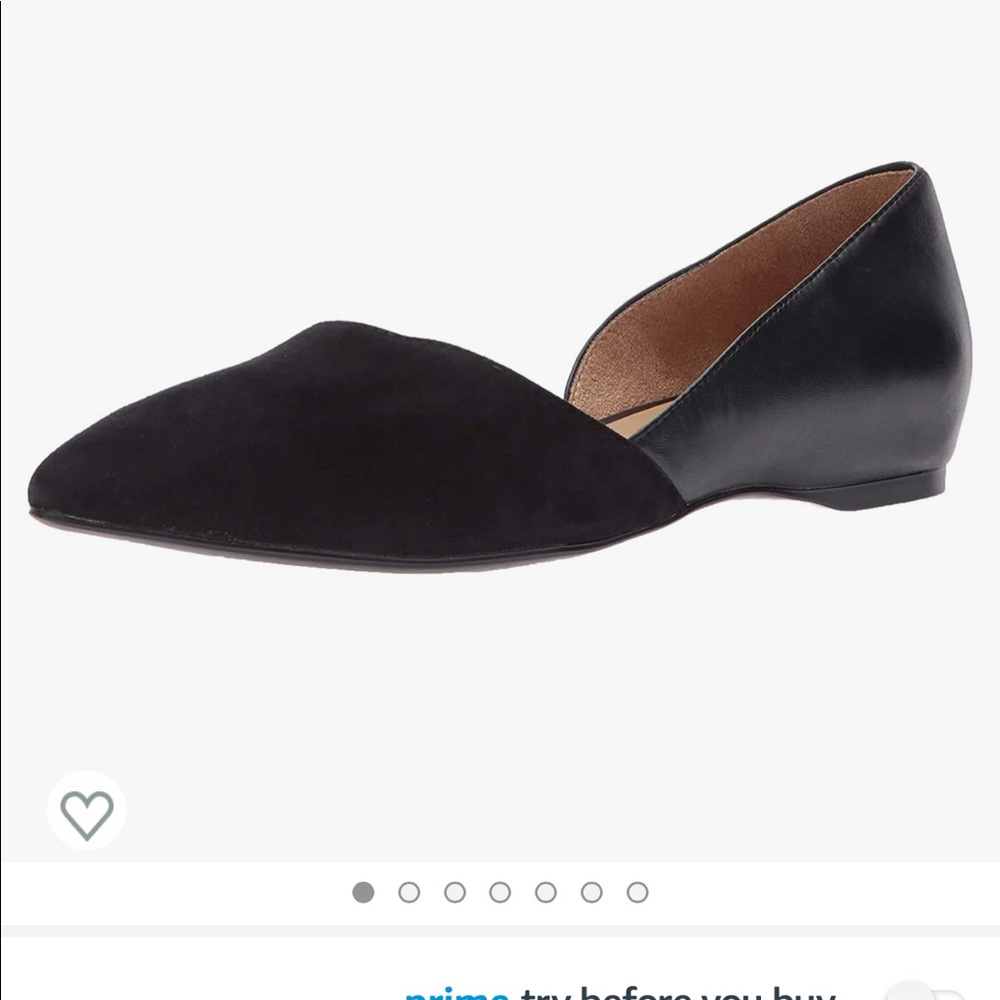 Naturalizer black flats size 10